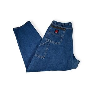 Wrangler Riggs Workwear Carpenter Jeans Relaxed Fit‎ Durashield Blue Size 42x32